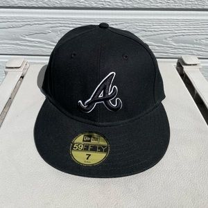 Atlanta Braves Black and White Baseball Cap